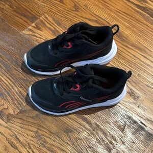 Reebok Kids Black and Red Sneakers